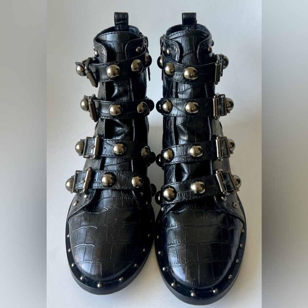 Schultz Studded Leather Boots